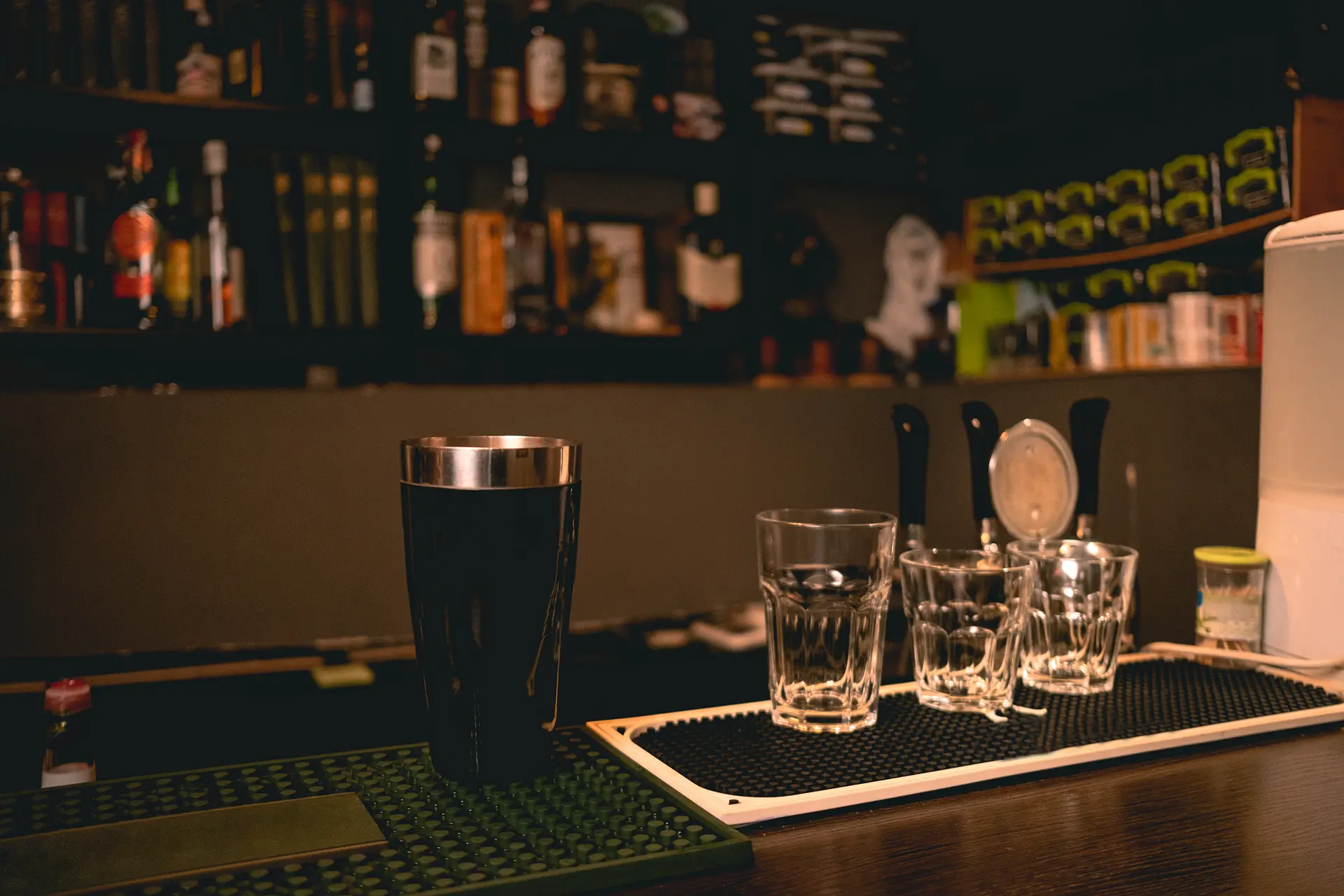 Bartender Making Drinks